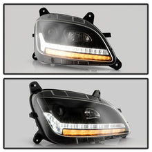 Load image into Gallery viewer, Spyder 13-19 Peterbilt 579 Passenger Side Projector Headlights - Black (PRO-YD-PB57914-SEQ-R-BK)