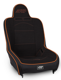 PRP Premier High Back Suspension Seat- Black/Orange Tweed