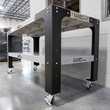 Load image into Gallery viewer, Wehrli Modular Steel Work Bench Top/Shelf Kit - 42in x 72in x .120in Thick (Stainless Steel &amp; Grey)