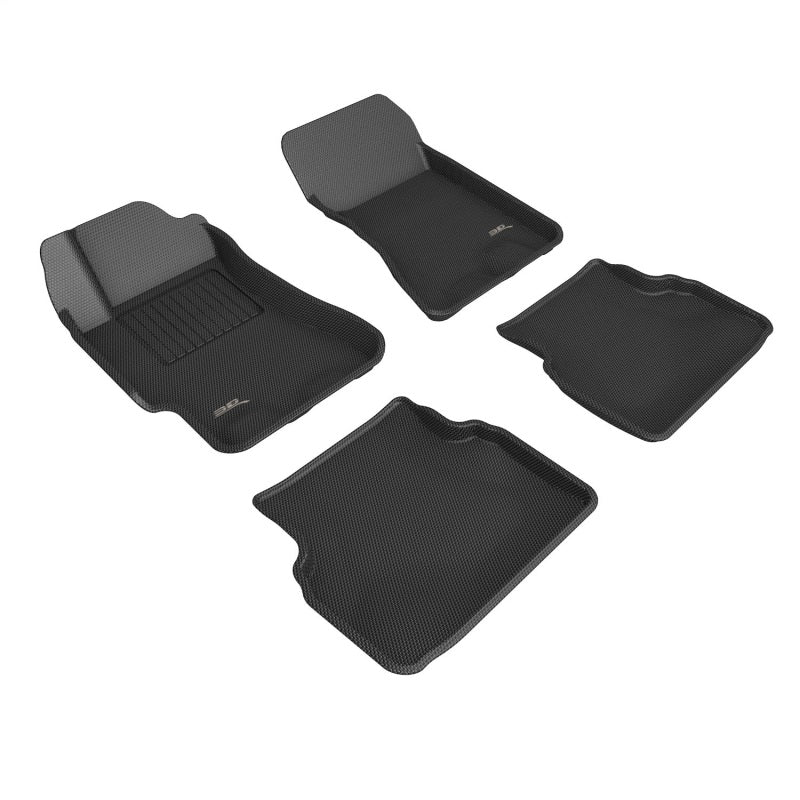 3D MAXpider 2002-2007 Subaru Impreza Kagu 1st & 2nd Row Floormats - Black