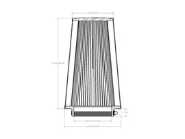 aFe Magnum FORCE Intake Replacement Air Filter w/ D2 Dry Media 5in F x7-1/2in B x5-1/2in T x12inH