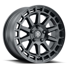 Load image into Gallery viewer, ICON Journey 17x8 / 5x100 / 38 mm / 6in BS Satin Black Wheel