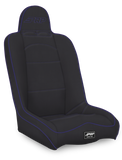 PRP Daily Driver High Back Suspension Seat- Black/Purple Vinyl
