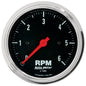 Autometer Traditional Chrome 3-3/8in 6K RPM In-Dash Mechanical Tachometer