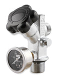 NOS Super Hi-Flo Bottle Valve with Black Face Gauge