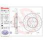 Brembo OE 10-15 Chevrolet Camaro/10-17 Equinox/14-20 Impala Drilled Xtra Brake Disc - Front