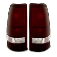 Load image into Gallery viewer, Raxiom 99-02 Chevrolet Silverado 1500 Fleetside Axial Series Tail Lights- Black- Midnight Red Lens