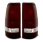 Raxiom 99-02 Chevrolet Silverado 1500 Fleetside Axial Series Tail Lights- Black- Midnight Red Lens