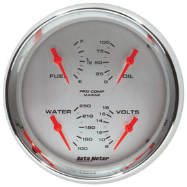 Autometer Marine Chrome - 100 PSI
