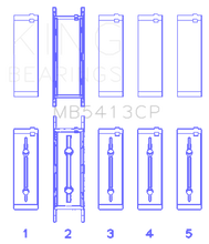 Load image into Gallery viewer, King Engine Bearings Opel LNF/LSJ/L42/61/Z22SE Crankshaft Main Bearing Set (Set of 5)