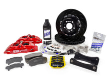 Load image into Gallery viewer, EBC Racing 11-17 Suzuki Swift Z32 1.6L Red Apollo-4 Calipers 330mm Rotors Front Big Brake Kit