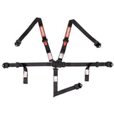 RaceQuip Black JR. L & L 5pt Harness