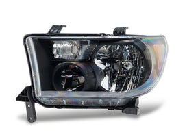 Raxiom 07-13 Toyota Tundra OEM Style Headlights- Black Housing- Clear Lens