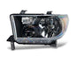 Raxiom 07-13 Toyota Tundra OEM Style Headlights- Black Housing- Clear Lens
