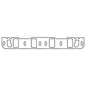 Cometic Ford 302/351W V8 Intake Manifold Gasket .060in Fiber 1.280in X 2.115in Port 20 Pack