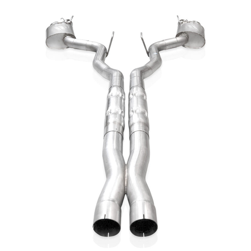 Stainless Works 2024 Mustang GT Catback Quad Tips Redline Sound H-Pipe Factory Connect Exhaust