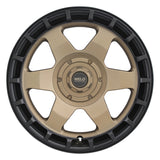 Weld Off-Road Ridge 20x9 - 8x180 BP - ET0 - 124.3mm CB - Satin Bronze Wheel (Black Ring)