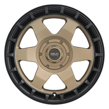 Load image into Gallery viewer, Weld Off-Road Ridge 20x9 - 5x127 / 5x139.7 BP - ET0 - 87.1mm CB - Satin Bronze Wheel (Black Ring)