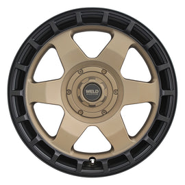 Weld Off-Road Ridge 20x9 - 6x135 / 6x139.7 BP - ET0 - 106.1mm CB - Satin Bronze Wheel (Black Ring)