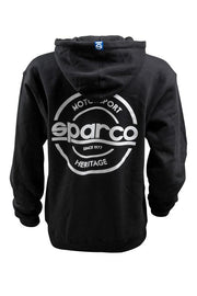 Sparco Sweatshirt Hooded S-Seal Blk Sml