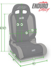Load image into Gallery viewer, PRP EnduroDaily Reclining Suspension Seat - Black Suede - Passenger