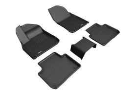 3D MAXpider 2019-2019 Porsche Cayenne Kagu 1st & 2nd Row Floormats - Black