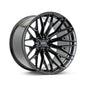 Vossen HFX-6 17x9 - 6x139.7 - ET0 - Super Deep Face - 106.1 - Gloss Black Wheel