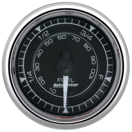 AutoMeter Chrono 2-1/16in 0-280 Ohm Programmable Fuel Level Gauge - Chrome