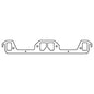 Cometic Chrysler LA V8 .043in Copper Exhaust Manifold Gasket Set