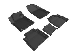 3D MAXpider 2016-2019 Nissan Maxima Kagu 1st & 2nd Row Floormats - Black
