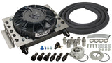 15 Row Atomic Cool Plate & Fin Remote Engine Oil Cooler Kit, -8AN