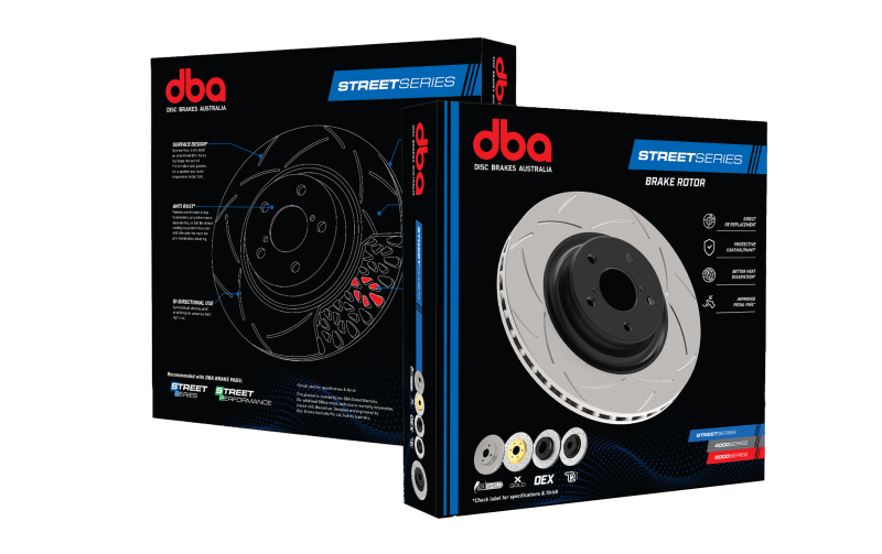DBA 05-13 Ford Mustang GT/V6 Rear Slotted Street Series Rotor