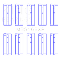 King Engine Bearings Honda H22 50mm Journal Crankshaft Main Bearing Set (Size .025)