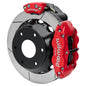 Wilwood kit rear EPB FNSL4R big ford new style 2.50 offset 12.88 rotor GT 6 lug red