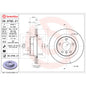 Brembo 12-16 Town & Country/12-20 Dodge Grand Caravan/12-14 Volkswagen Routan Rear UV Coated Rotor