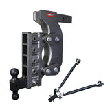 Gen-Y The Boss Torsion-Flex 2.5in Receiver 18in Drop Hitch w/GH-061 Dual-Ball/Stabilizer Kit