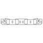 Cometic Ford 302/351W V8 Intake Manifold Gasket .060in Fiber 1.400in X 2.250in Port 20 Pack