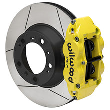 Load image into Gallery viewer, Wilwood 99-12 Porsche 911(996/997) Superlite 4R Rear Brake Kit Slotted 14.00in Rotor W/Lines - Ylw