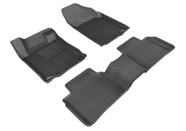 3D MAXpider 2013-2015 Nissan Altima Sedan Kagu 1st & 2nd Row Floormats - Black