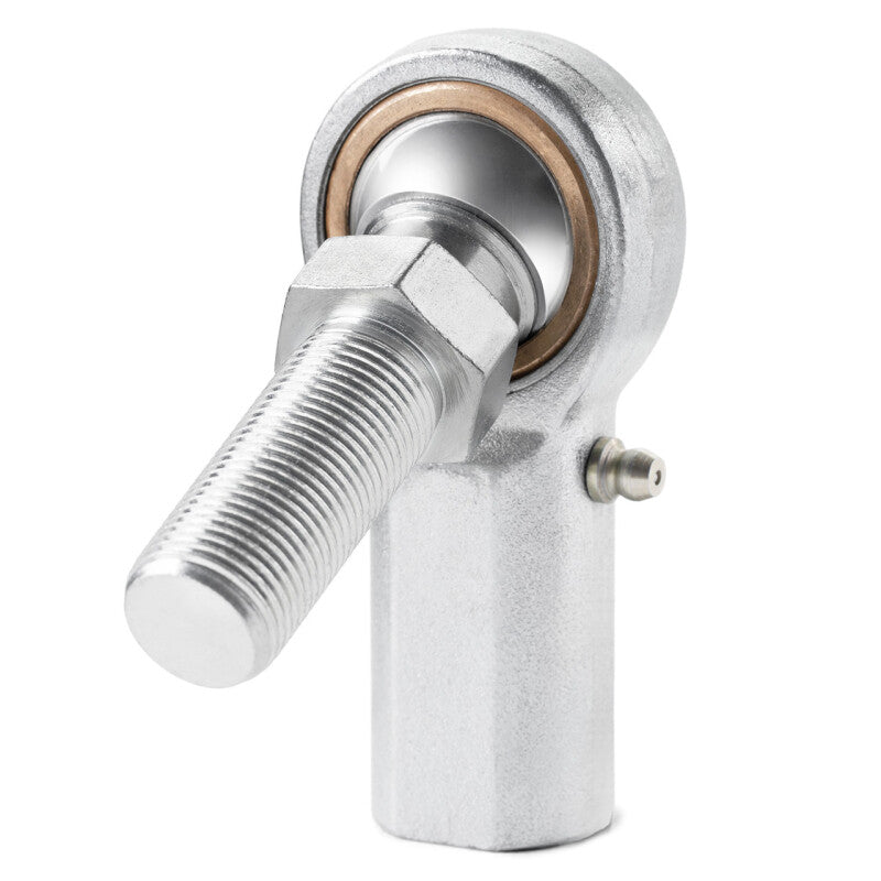 QA1 V Series 3-Pc Rod End - Female/Right Hand - 5mm Bore x M5x.08 w/Stud & Zerk - Carbon Steel