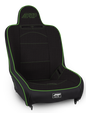 PRP Premier High Back Suspension Seat- Black/Green Tweed