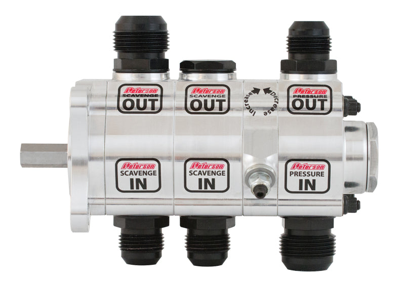 Peterson Fluid Systems R4 3-Stage Oil Pump - Left Side Mount - Rear Drive