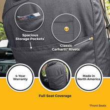 Load image into Gallery viewer, Covercraft  21-25 Ford F150 Carhartt Super Dux SeatSaver Front Row Custom Seat Cover - Gravel