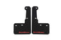 Grimmspeed 15-21 Subaru WRX/STI Mudflaps - Black w/ Red Lettering