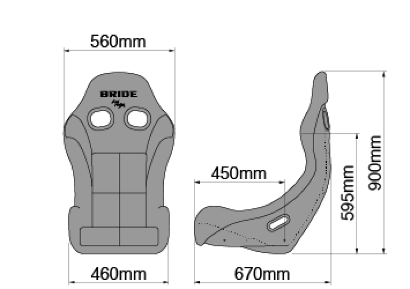 Bride Cusco ZIEG IV - FRP Silver Shell / Black Seat FIA Approved