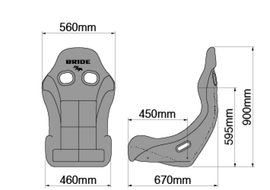 Bride Cusco ZIEG IV - FRP Silver Shell / Black Seat FIA Approved