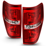 EURO TAILLIGHT RED/CLEAR (W/O BULB)