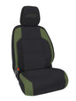 PRP 16-23 Toyota Tacoma Front Seat Covers (Pair) - Black/Olive Green