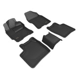 3D MAXpider 2004-2009 Toyota Prius Kagu 1st & 2nd Row Floormats - Black