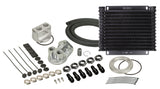 13 Row Plate & Fin Engine Oil Cooler Kit with Spin On Adapter
